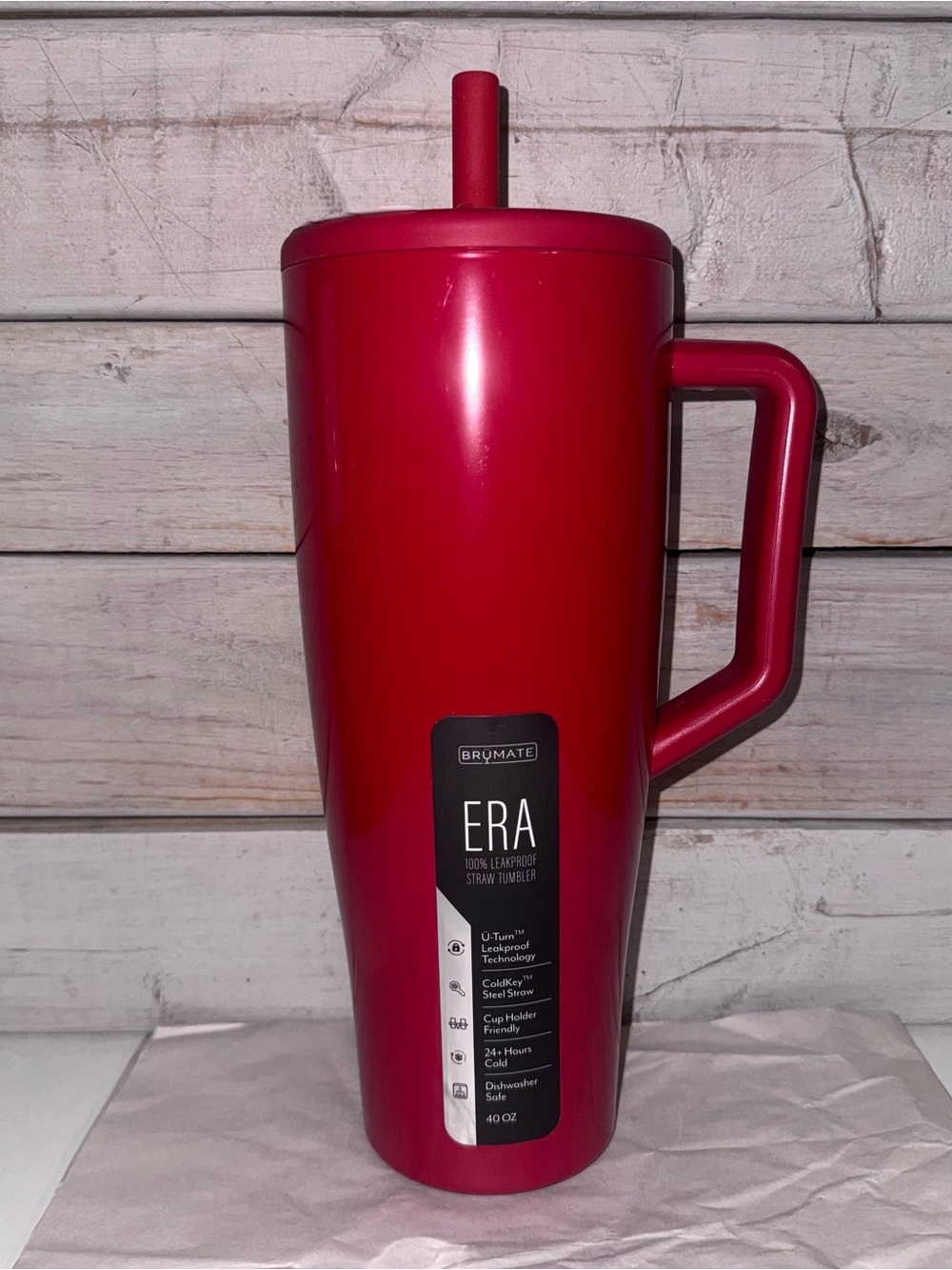 Brumate 40oz Era - Maraschino Cherry Glossy Red - Brand New with Tags!